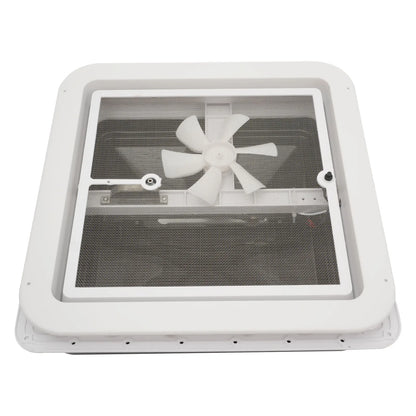 Roof Vent Fan Camper Van Motorhome RV Caravan Skylight Vent 42cmx42cm Dustproof - ALPENZO