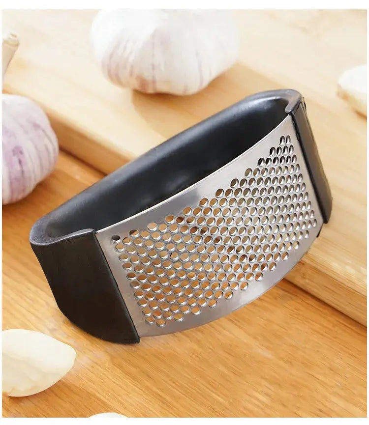 Stainless Steel Garlic Press Crusher Manual Garlic Mincer Chopping Garlic Tool Fruit Vegetable Tools Kitchen Accessories Gadget - ALPENZO