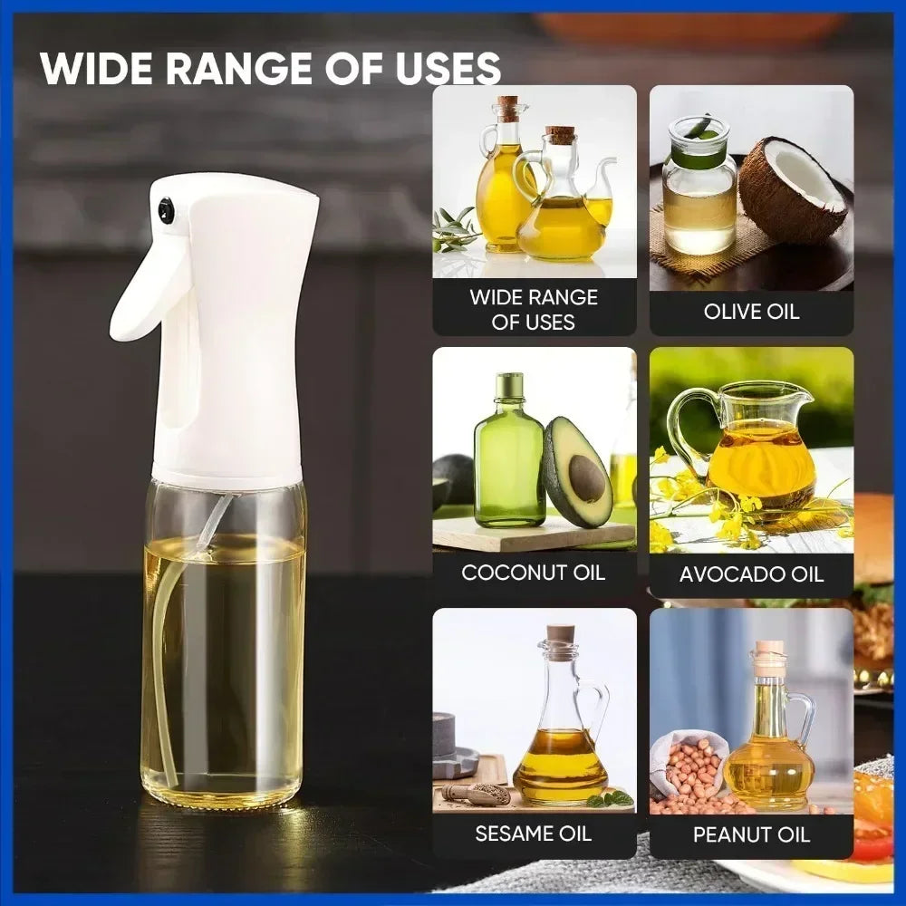 Kitchen Oil Spray Bottle Cooking Olive Oil Sprayer 200/300/500ML Pneumatic Spray Bottle Fitness Barbecue Spray Oil Dispenser - ALPENZO