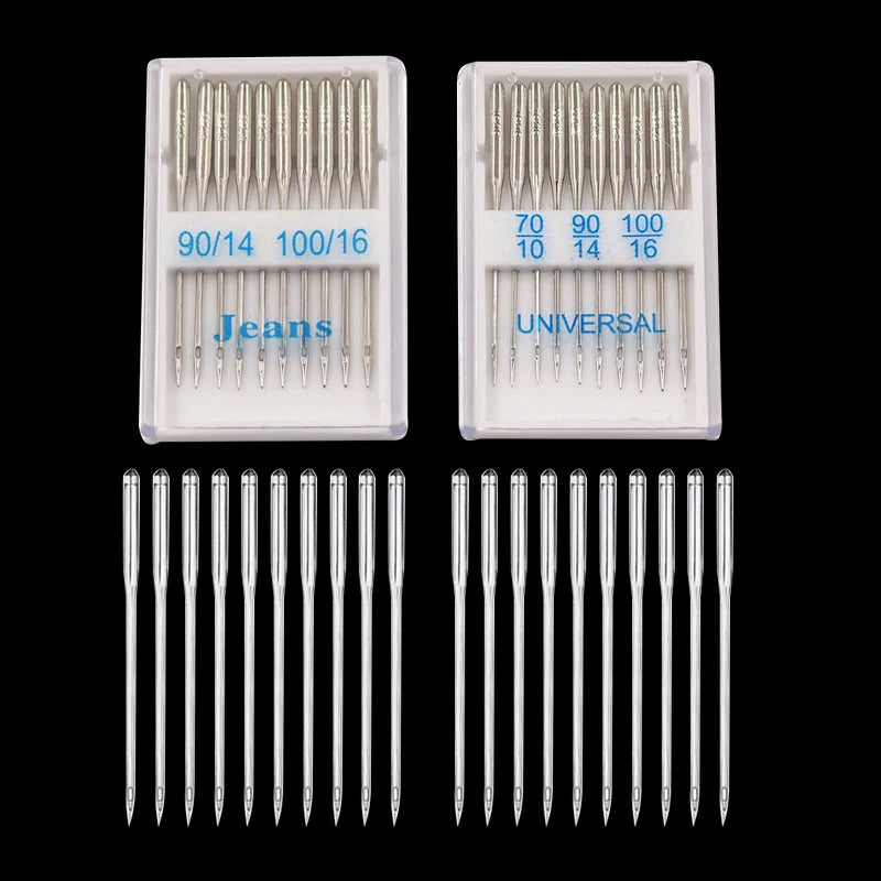 20pcs Sewing Machine Needles Jeans Universal Regular Point Sewing Needles Ball Point Head for Home Sewing Machine Supplies - ALPENZO