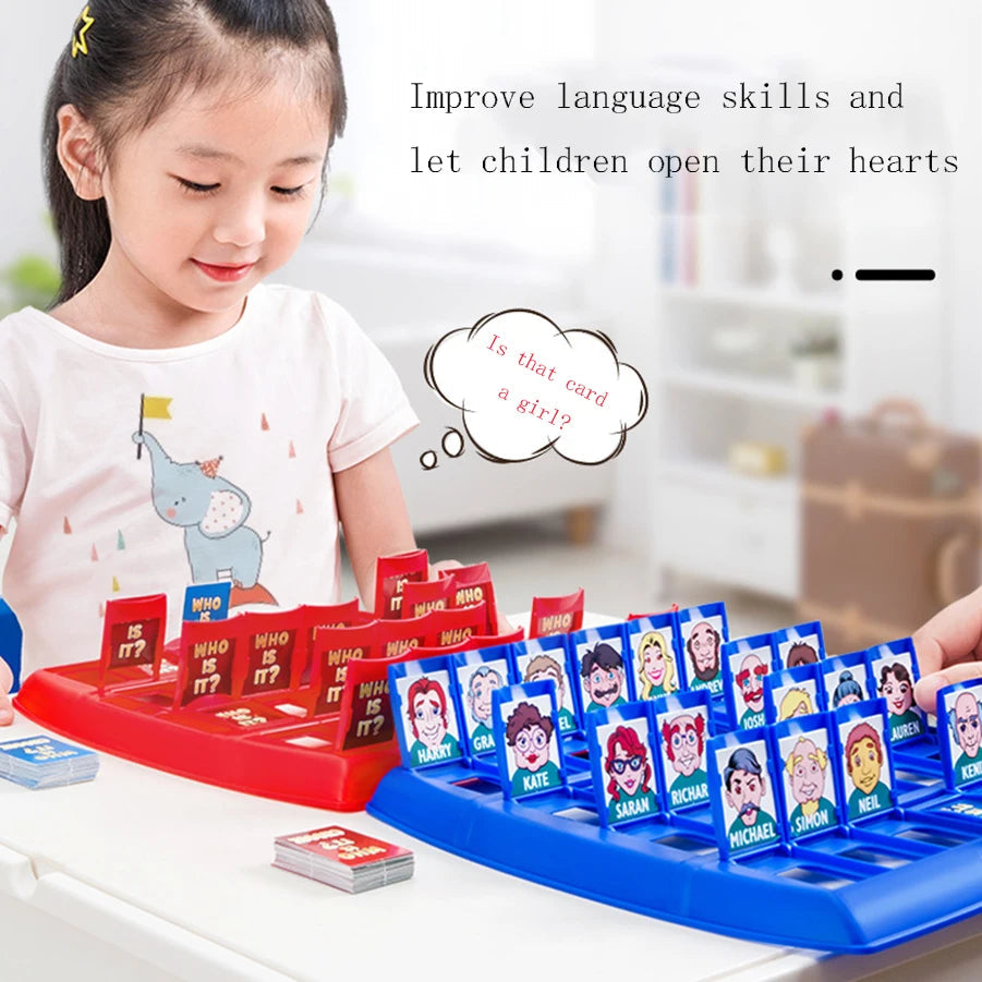 Guess Who I Am in a Table Game Guess Who the Character Is Card Board Logic Training Parent-child Interaction Intellectual ALPENZO