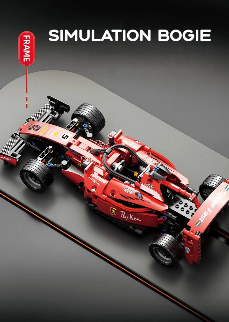 ToylinX F1 RC Race Cars Building Sets MOC Remote Control Car Building Blocks Cool Collectible Model Car Kits Building Toys ALPENZO