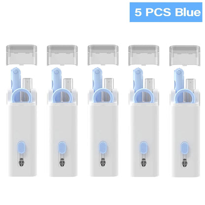 7-in-1 Computer Keyboard Cleaner Brush Screen cleaning Spray Bottle Set Earphones Cleaning Pen Cleaning Tools Keycap Puller ALPENZO