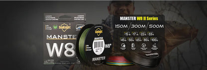 SeaKnight Brand W8 II Series 8 Strands Fishing Line Advanced Wide Angle Technology Braided PE Line Freshwater Saltwater Fishing