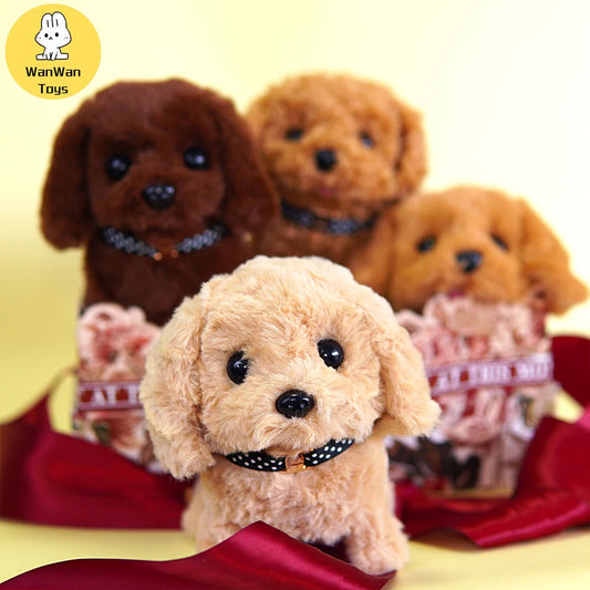 Electric plush toy pet puppy children men and women birthday holiday gifts cute teddy dog hot sale ALPENZO