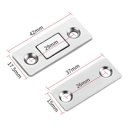 Magnetic Cabinet Catches Ultra Thin Door Strong Magnets Stopper Invisible Adhesive Drawer Magnet Lock for Kitchen Closet Closer - ALPENZO