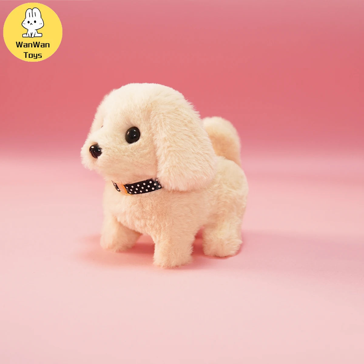 Plush Electric Puppy Simulation Pet Dog Can Walk Teddy Dog Golden Retriever Bichon Frize Dog Children Can Bark Run And Rock ALPENZO