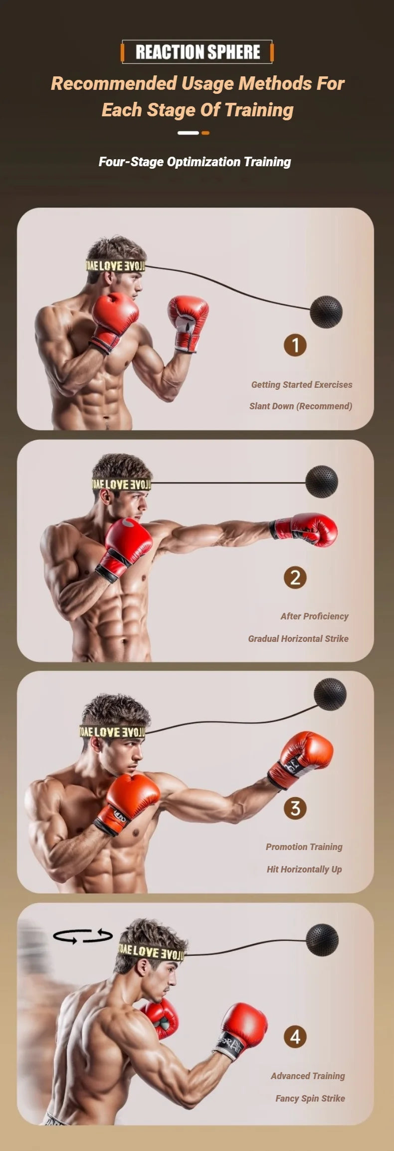 MMA Boxing Speed Ball Head-Mounted Pu Training Hand Eye Reaction Home Sandbag Fitness Equipment Gym Muay Thai Fighting Pressure