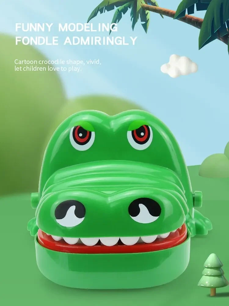 Crocodile Teeth Toys Children's Crocodile Bites Fingers Reaction Training Novelty Children's Lucky Game Trick Decompression Toy ALPENZO