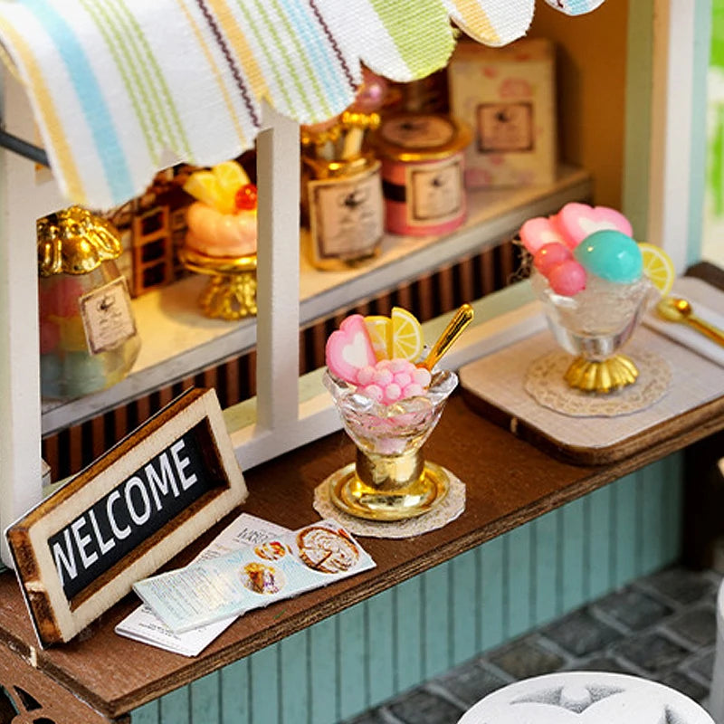 Magic Wooden Doll House Mini Kit DIY Handmade Assembly Model Building Room Bedroom Decoration 3D Puzzle Girl Toy Birthday Gifts ALPENZO