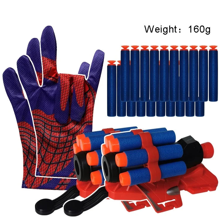 Soft Bullets Launcher Spray Wrist With Gloves Launching Soft Bomb Toy Gun Outdoor Games Toys ALPENZO