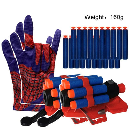 Soft Bullets Launcher Spray Wrist With Gloves Launching Soft Bomb Toy Gun Outdoor Games Toys ALPENZO