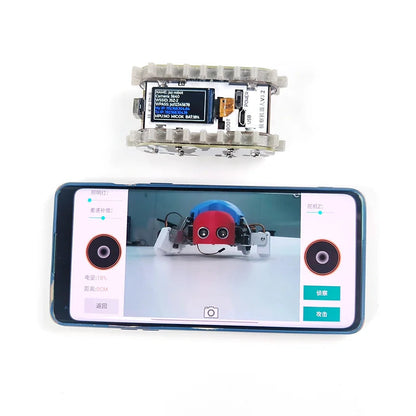Esp32 Remote Control Tank Model Metal Chassis Tractor Crawler Balance Car Mount Truck Robot Chassis for Wifi RC Scout Robot Car ALPENZO