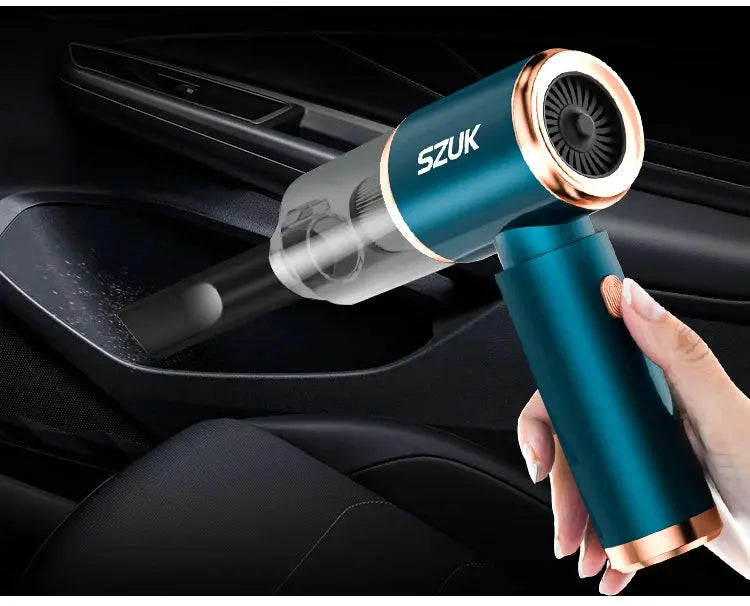 SZUK Mini Car Vacuum Cleaner Wireless Powerful Portable Cleaning Machine Handheld for Car Blow 2 In 1 Home Appliances - ALPENZO