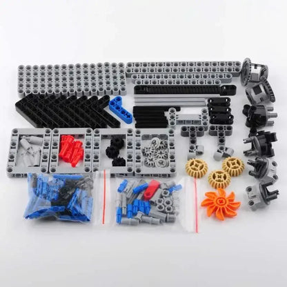 4WD RC Car Chassis Electric Set Four-Wheel Drive Technical Chassis Bricks IR Remote Reciever MOC Building Blocks for legoeds ALPENZO