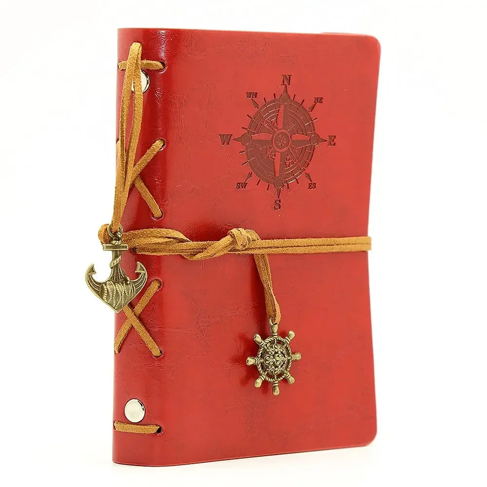 Retro Notebooks & Journals Agenda  Binder Sketch Book Leather Soft Cover 14x10cm Replaceable Kraft Paper Inner Korean Stationery ALPENZO