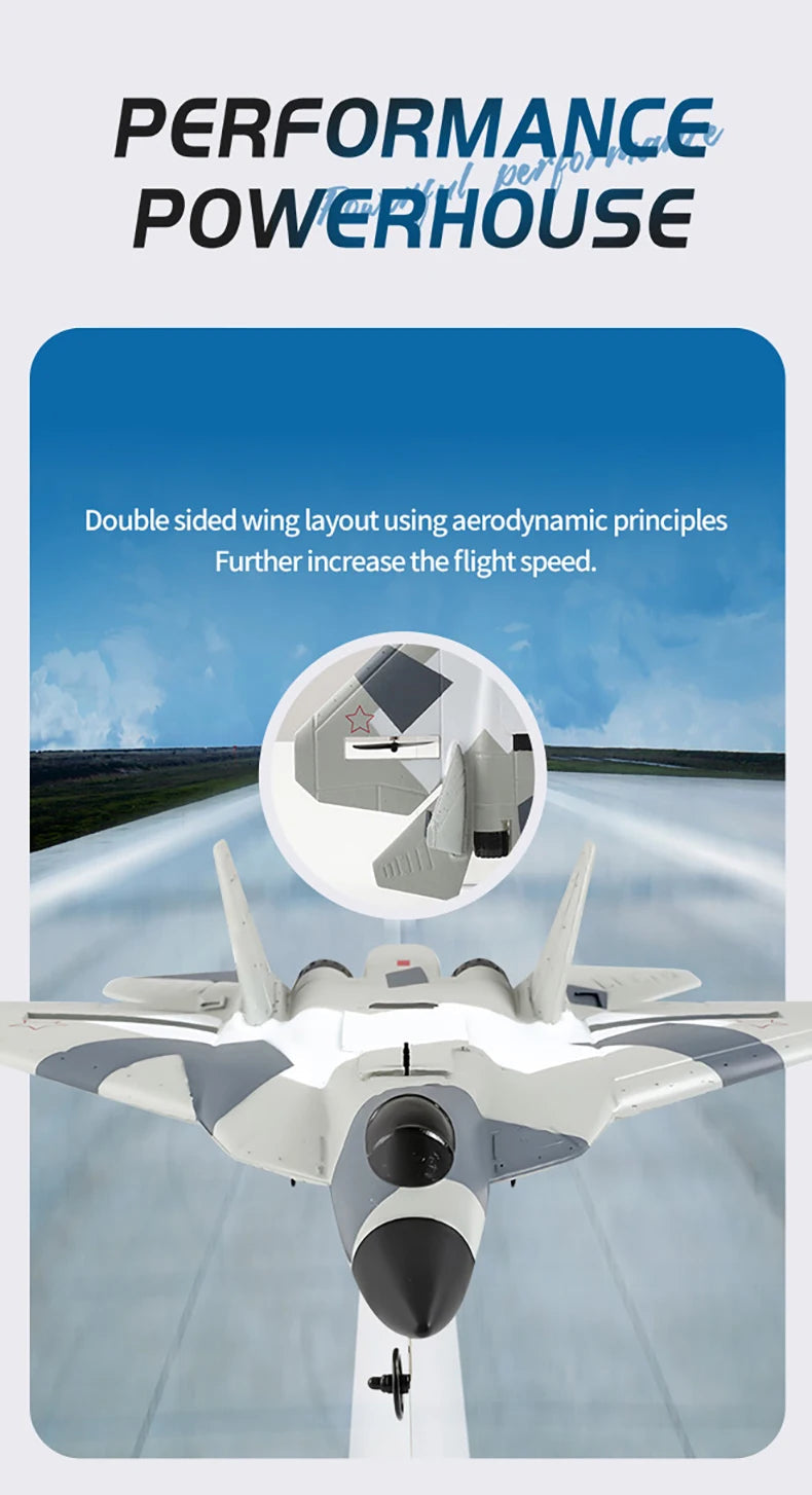 RC Foam Aircraft SU-35 Plane 2.4G Radio Control Glider Remote Control Fighter Plane Glider Airplane Foam Boys Toys for Children ALPENZO