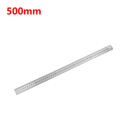 Stainless Steel Metal Straight Ruler Precision Double Sided Precision Measuring Tool Scale Metric Ruler Accessories 15-40cm ALPENZO