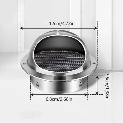 Stainless Steel Wall Ceiling Air Vent Ducting Ventilation Exhaust Grille Cover Waterproof Outlet Heating Cooling Vents Cap - ALPENZO