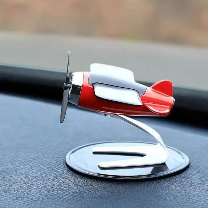 Solar Airplane Creative Men's Car Decoration Car Interior Accessories Desktop Ornament Gift For Woman, Man, Car Enthusiast ALPENZO