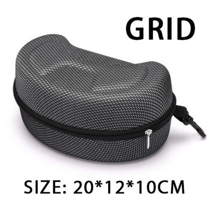 Portable Eva Ski Goggle Glasses Protector Case Snowboard Skiing Goggles Carrying Case Zipper Hard Box Holder(Without Goggles)