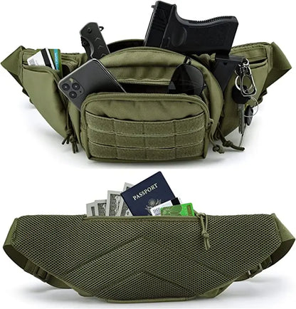 Molle Gun Holster Fanny Pack Fits Glock K Ruger S&W M&amp P Shield Taurus Sig Sauer Springfield Beretta Kimber Walther