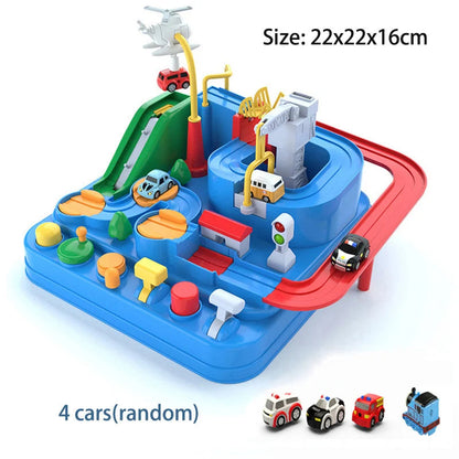 Racing Rail Car Model Space Aerospace Animals Educational Toys Children Train Track Adventure Brain Mechanical Interactive Game ALPENZO