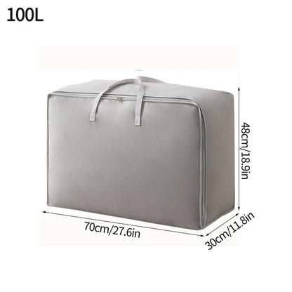 Large Capacity Clothes Storage Bag Waterproof Cabinet Wardrobe Organizer Quilt Pillow Blanket Organizer Dustproof Bedding Storag