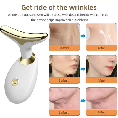 Neck Lifting Beauty Device Anti-Aging Anti Wrinkle Facial Massager Multifunction Neck Tightening Device Firming for Face Lift ALPENZO