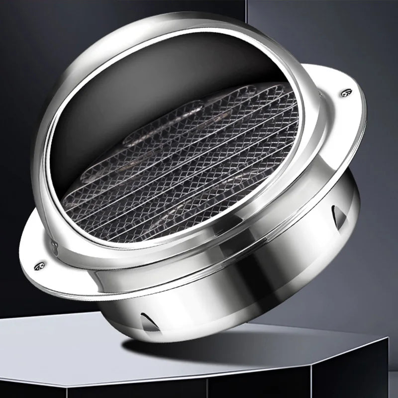 Stainless Steel Wall Ceiling Air Vent Ducting Ventilation Exhaust Grille Cover Waterproof Outlet Heating Cooling Vents Cap - ALPENZO