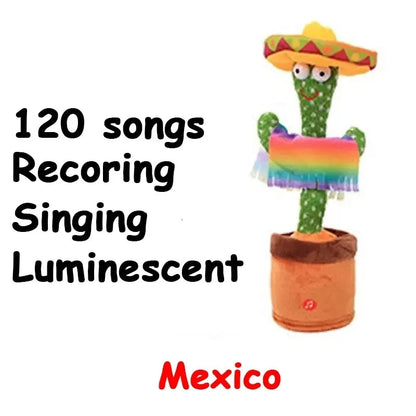 1pc Electronic Plush Toy Home Decoration for Children Xmas Gifts Dancing Talking Cactus Toys for Baby Boys and Girls ALPENZO