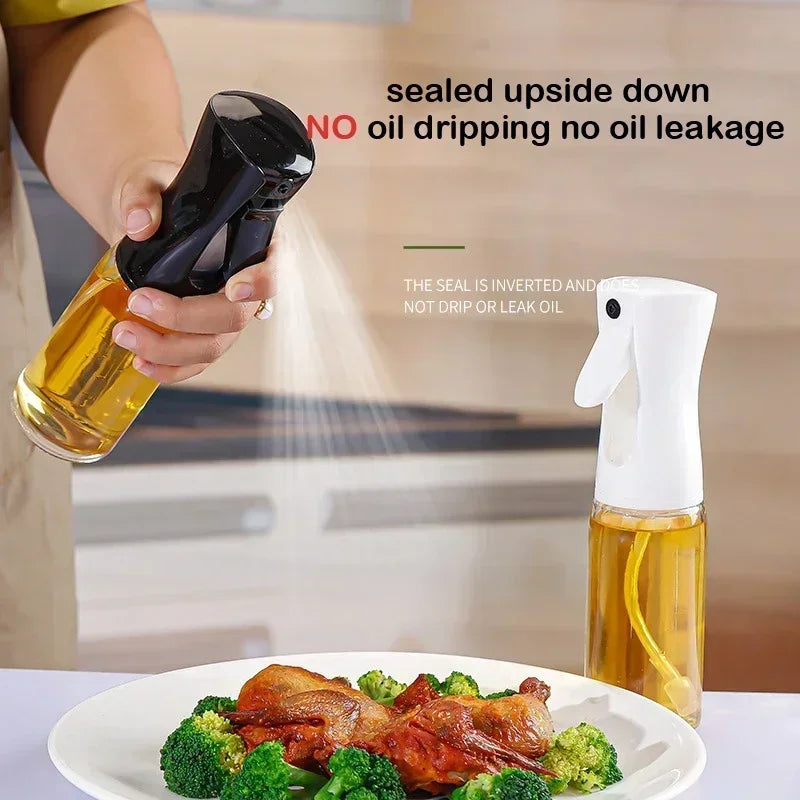 Kitchen Oil Spray Bottle Cooking Olive Oil Sprayer 200/300/500ML Pneumatic Spray Bottle Fitness Barbecue Spray Oil Dispenser - ALPENZO