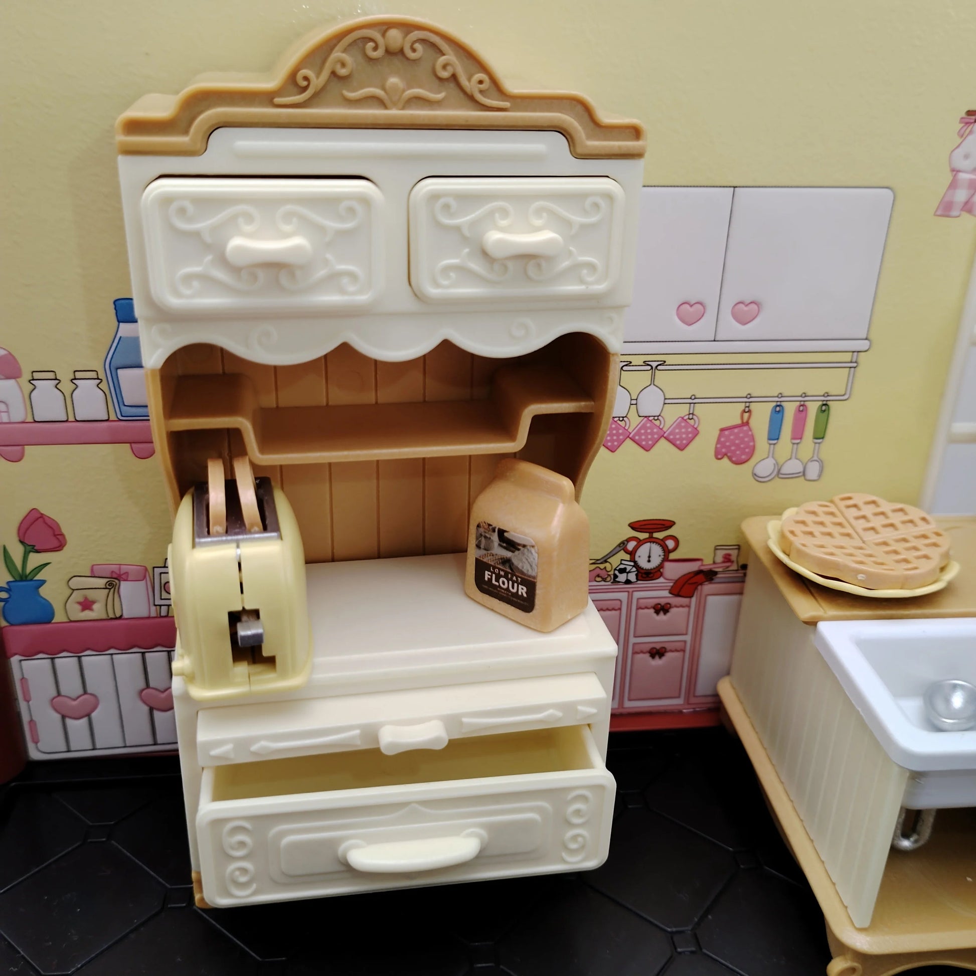 miniature items dollhouse furniture accessories living room bedroom supermarket shopping games family interaction doll kids toys ALPENZO