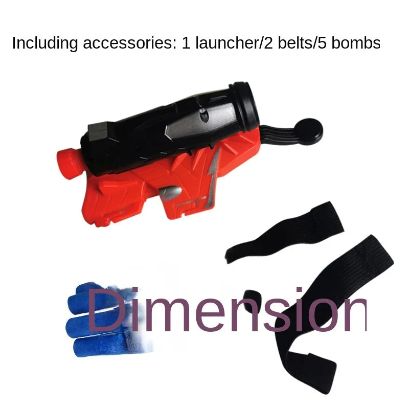 Soft Bullets Launcher Spray Wrist With Gloves Launching Soft Bomb Toy Gun Outdoor Games Toys ALPENZO