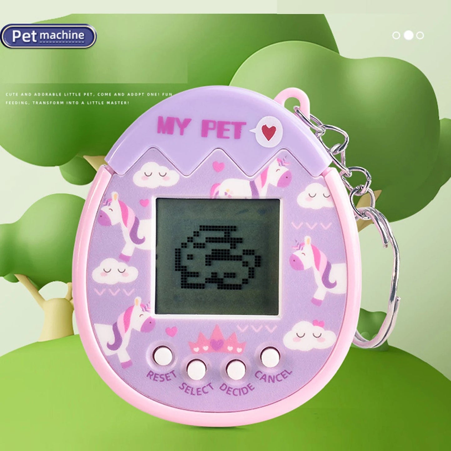 Interactive Toy Digital Pet - Virtual Electronic Pets Video Game Party Favors for Kids Video Game Keychain Video Game Party Supp ALPENZO