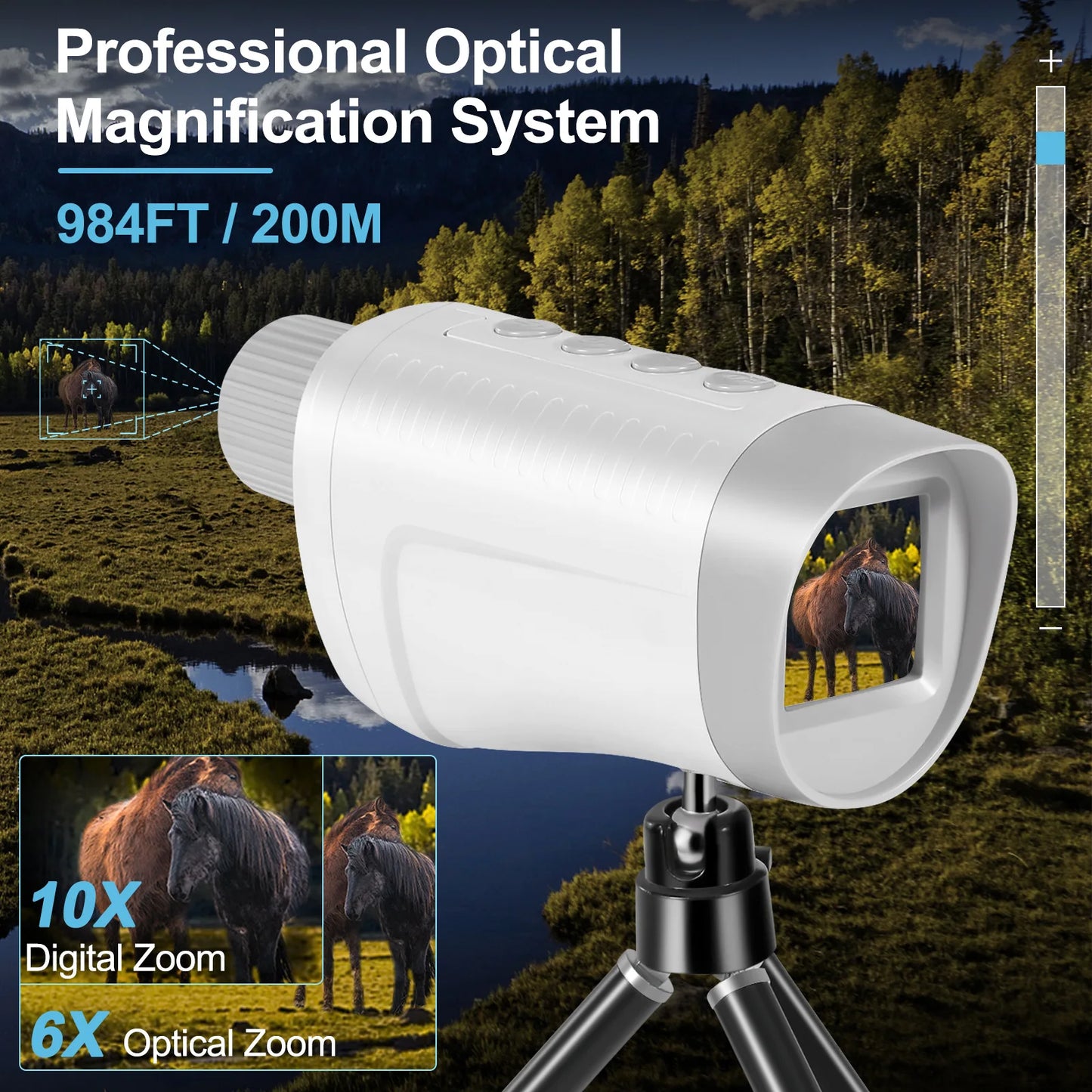 Portable Mini Pocket Monocular Telescope 1000x20 High Magnification Zoom Outdoor Fishing Telescope for Hunting Camping