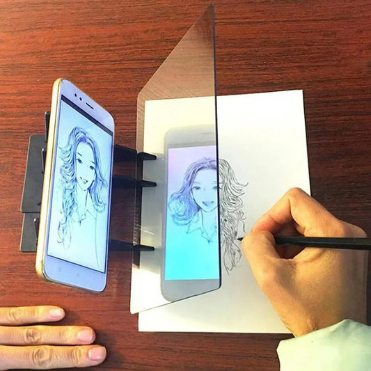 Portable Optical Drawing Copying Board Imitation Tracing With Projection Screen Learning Tool Suitable For Mobile Tablet ALPENZO
