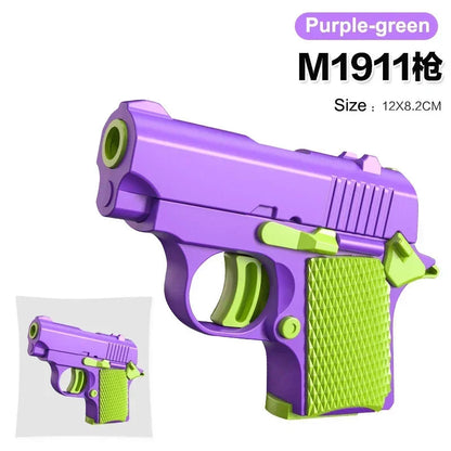 Mini 3D Gravity Printing 1911 Children'S Toy Guns Model Fidget Toy for Kids Adults Stress Relief Toy Children Decompression Gift ALPENZO