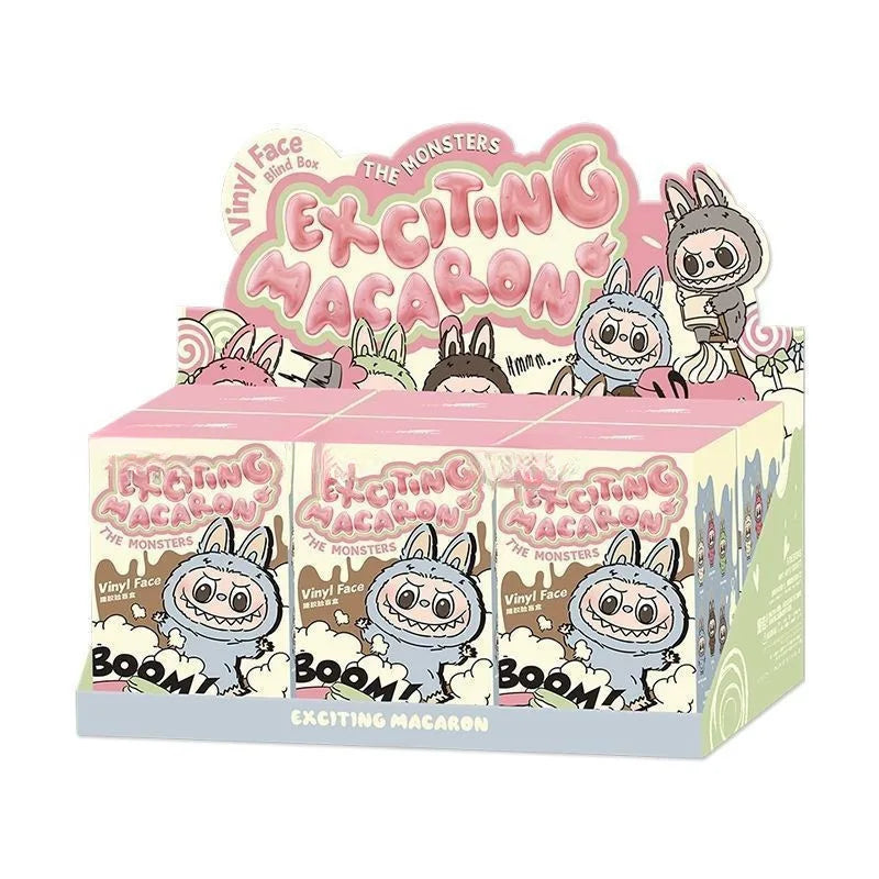 New Labubu The Monsters Heartbeat Macaron Enamel Face Blind Box Pvc Figurine Tabletop Ornament Kawaii Doll Kid christmas Gift ALPENZO