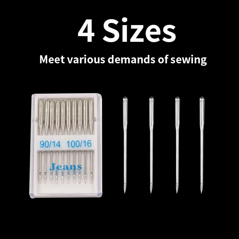 20pcs Sewing Machine Needles Jeans Universal Regular Point Sewing Needles Ball Point Head for Home Sewing Machine Supplies - ALPENZO
