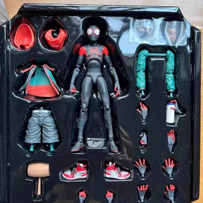 Marvel's Spider-Man Event Model Spider-Man Miles · SV · SHF· Morales Penny · Parker Anime Character Statue Toy ALPENZO