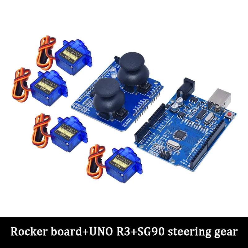 SG90 MG90S 4 Dof Unassembly Acrylic Mechanical Robot Manipulator Claw Kit For Arduino Robot Arm STEAM Kit Programming Robot Arm ALPENZO