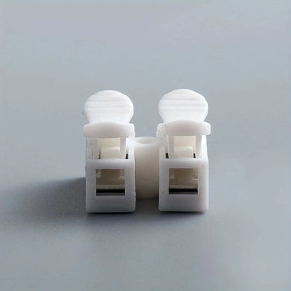 Nenhuma solda solda rápida 2P cabo fio conector, nenhum parafuso bloco terminal, braçadeira de mola, 20pcs - ALPENZO