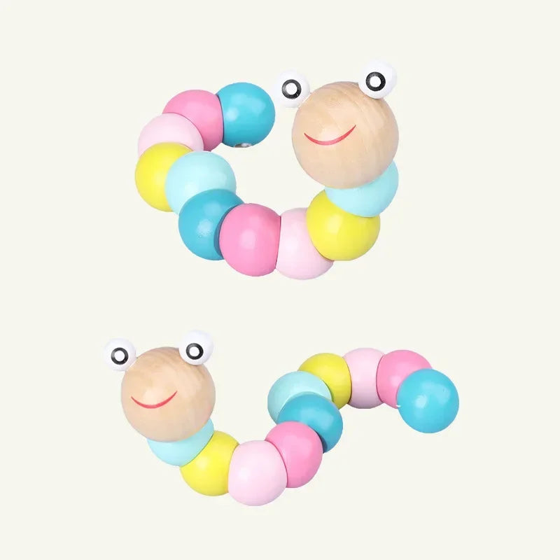 Juguete educativo Montessori en 3D para bebé, bloques de madera coloridos para aprendizaje infantil, regalo de Navidad ALPENZO