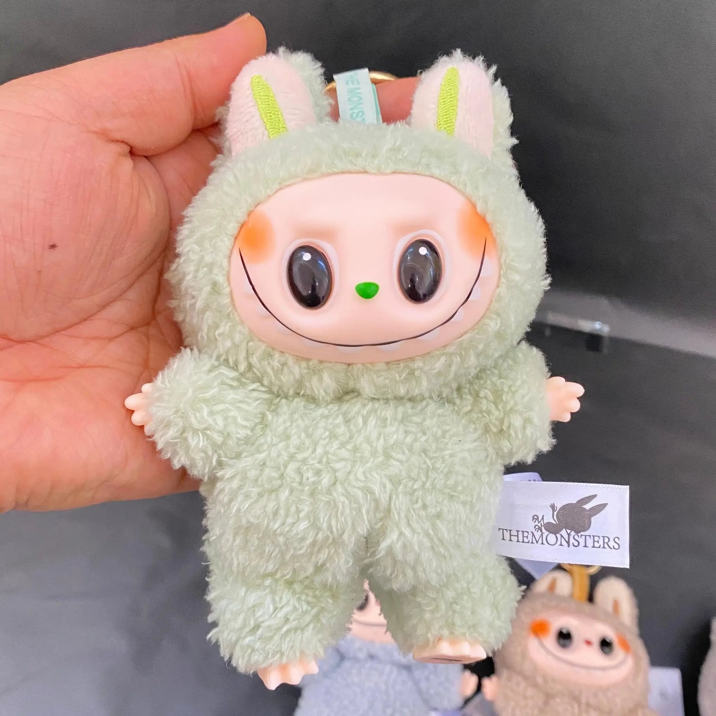 Cute Labubu The Monsters Heartbeat Macaron Enamel Face Cute Stuffed Pvc Figurine Tabletop Ornament Kawaii Toy Kids Birthday Gift ALPENZO