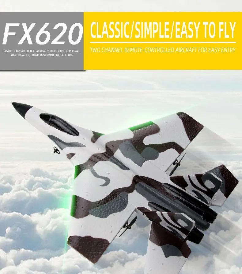 RC Foam Aircraft SU-35 Plane 2.4G Radio Control Glider Remote Control Fighter Plane Glider Airplane Foam Boys Toys for Children ALPENZO