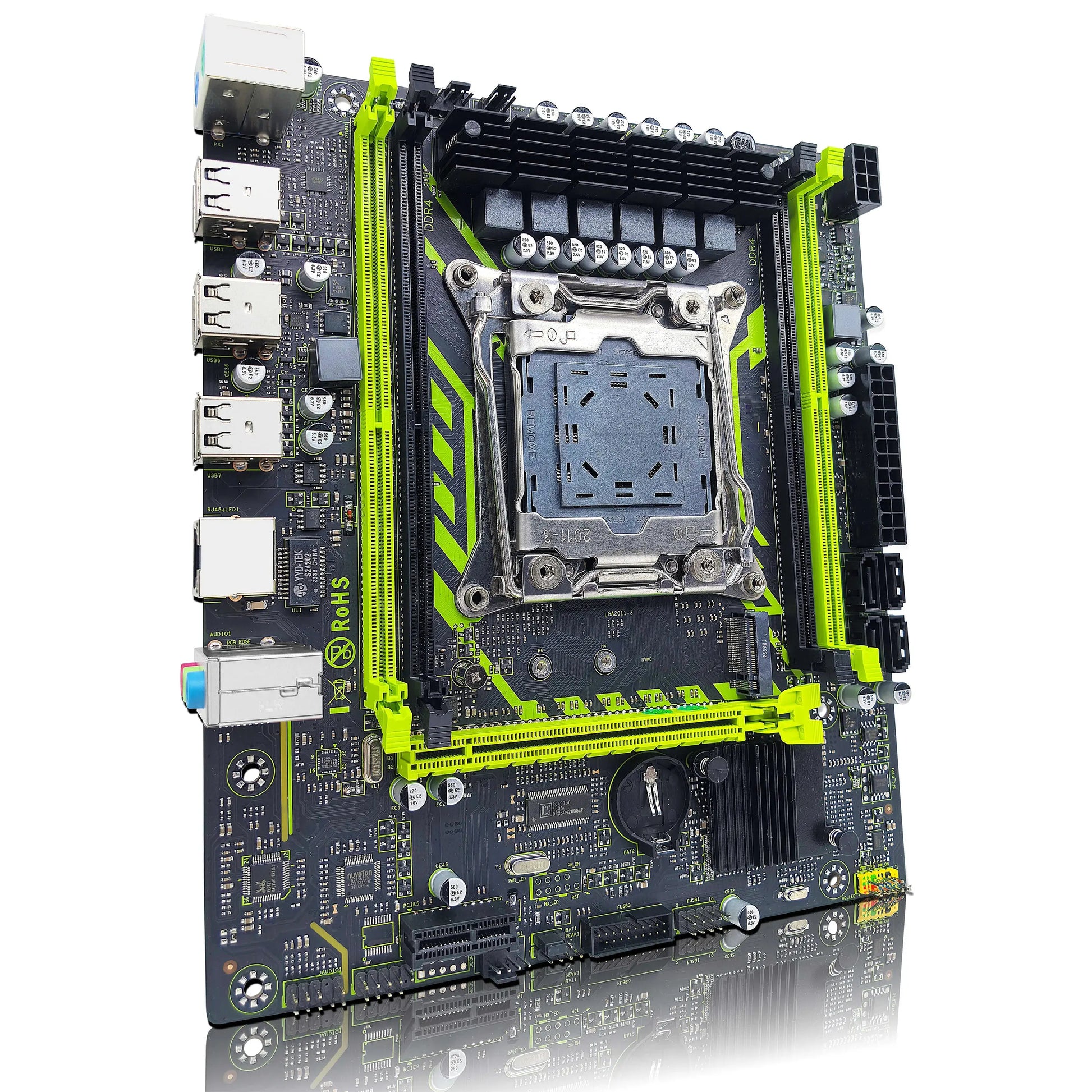 ZSUS X99-8D4 Motherboard Set Kit With LGA2011-3 Xeon E5 2650 V4 CPU DDR4 16GB (1*16GB) 2133MHZ RAM Memory NVME M.2 SATA - ALPENZO