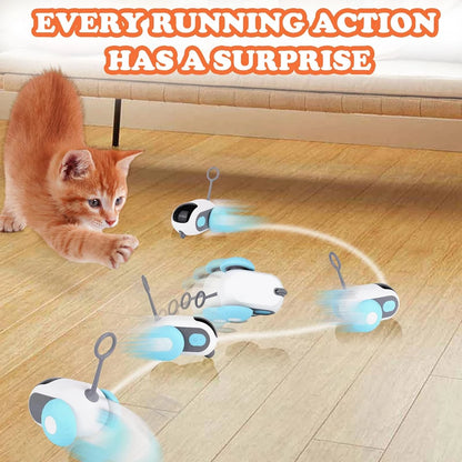 Smart Cat Toy 2 Modes Automatic Moving Remote Controlled Toy Car for Cats Dogs Interactive Playing Kitten Training Pet Supplies - ALPENZO