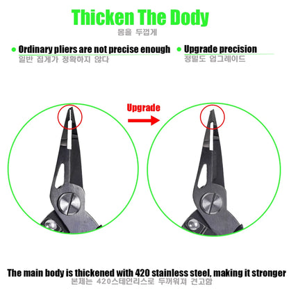 New Multifunctional Fishing Pliers Accessories 420 Stainless Steel Body Scissors Line Cutter Hooks Remover Outdoor Fishing Tools