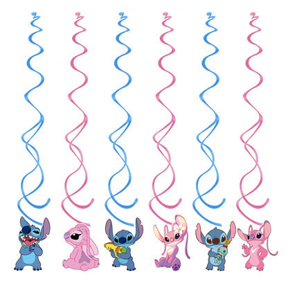 Disney Pink Lilo&Stitch Birthday Party Decorations Disposable Plate Angel Balloon Baby Shower Girls Birthday Party Supplies ALPENZO